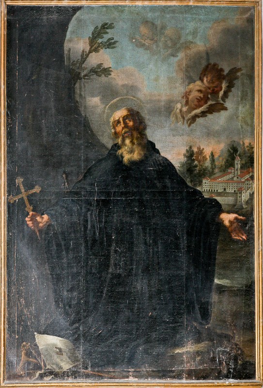 Bottega toscana inizio sec. XVIII, Dipinto con San Giovanni Gualberto