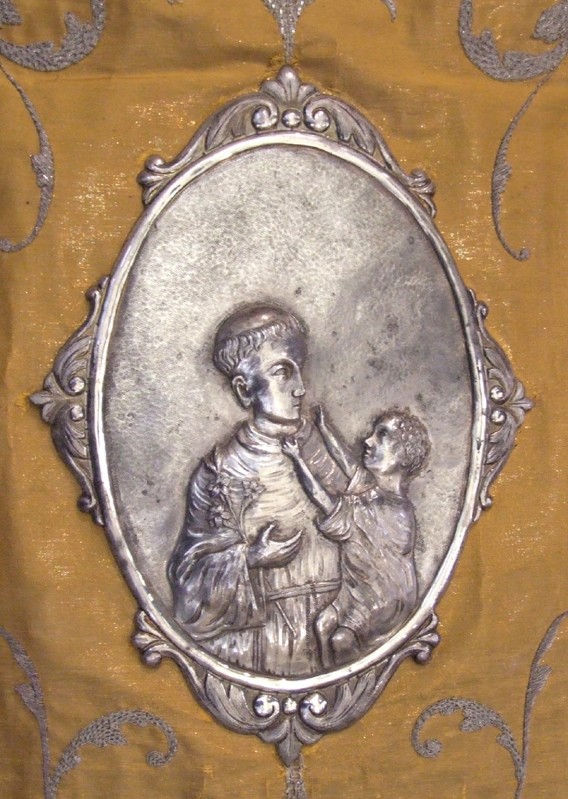 Bott.toscana sec. XIX, Rilievo con Sant'Antonio da Padova