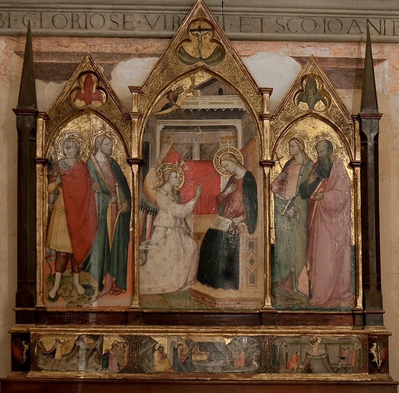 Bicci di Lorenzo (1414), Trittico con l'Annunciazione