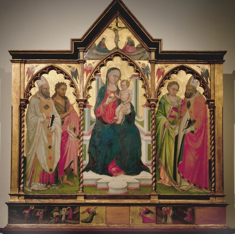 Bicci di Lorenzo sec. XV, Madonna col Bambino in trono e santi