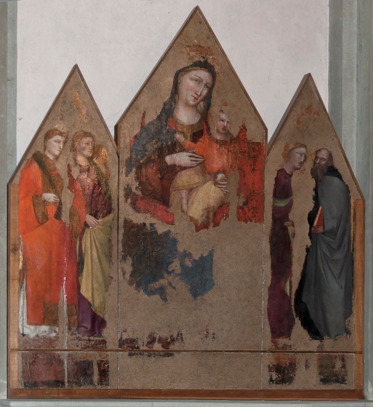 Lorenzo di Bicci sec. XV, Madonna col Bambino e quattro santi