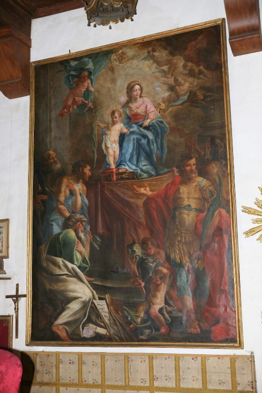 Giusti G. sec. XVIII, Madonna con Gesù Bambino e San Vitale