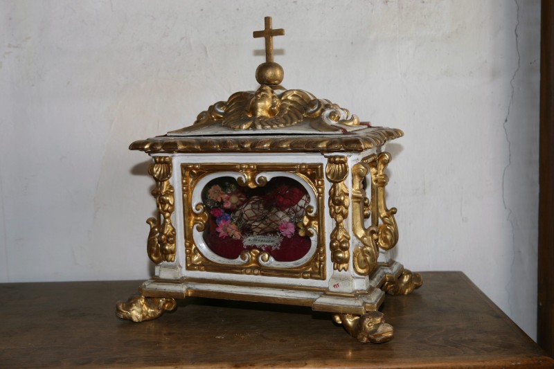 Bott. toscana sec. XVII, Reliquiario a urna di San Vitale