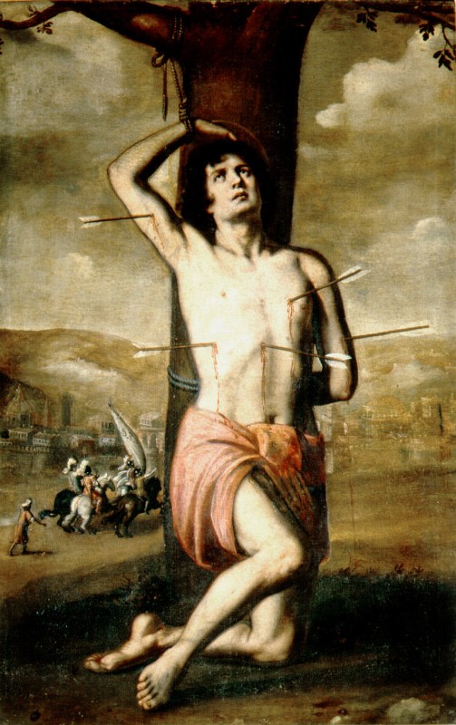 Pittore fiorentino sec. XVII, Martirio di san Sebastiano