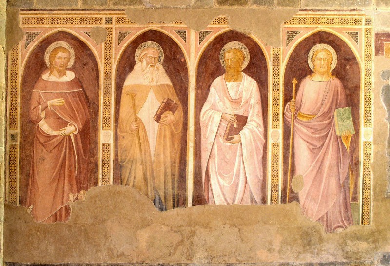 Pittore fiorentino sec. XIV, Quattro santi