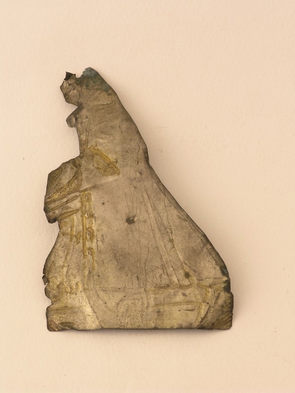 Bottega pratese sec. XVIII, Ex voto con figura maschile in ginocchio