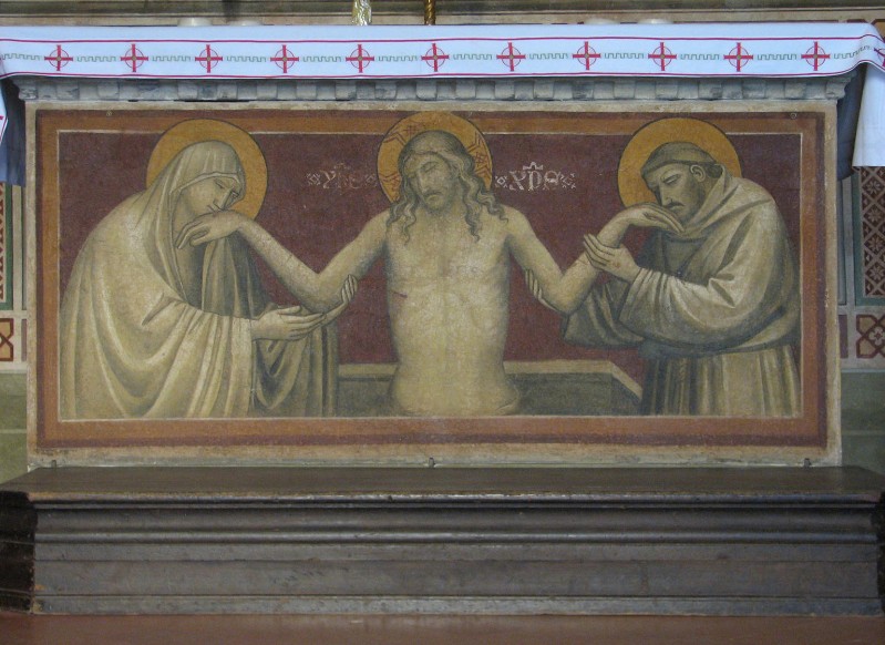Gerini Niccolò (1395-1400), Altare con Cristo in pietà