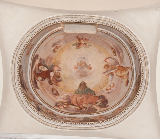 Manetti R. (1612), Dipinto murale di Dio Padre e angeli
