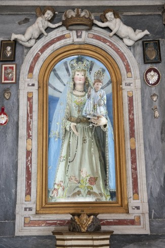 Bottega toscana sec. XVIII, Statua della Madonna con Gesù Bambino