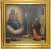 Leonetti T. (1856), Dipinto della Madonna e San Rocco