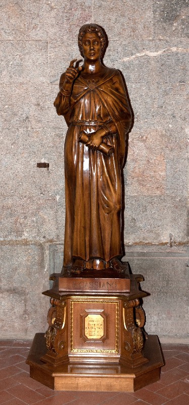 Monticelli U. (1976), Statua di San Cassiano