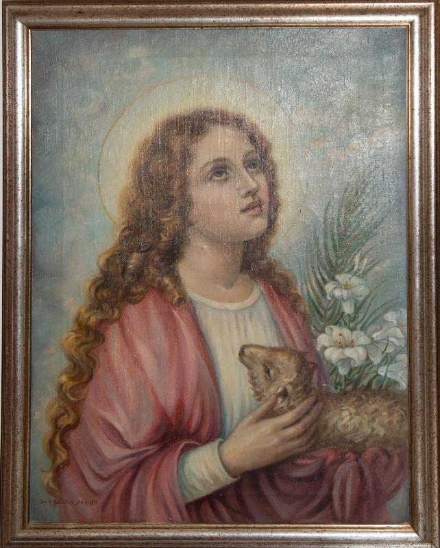 Bartolotti A. (1952), Dipinto di Sant'Agnese