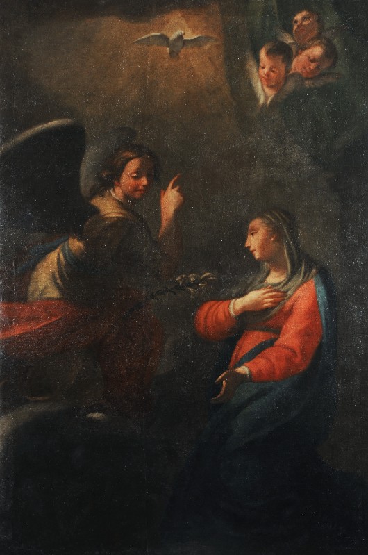 Attribuito a Titi P. sec. XVIII, Dipinto dell'Annunciazione