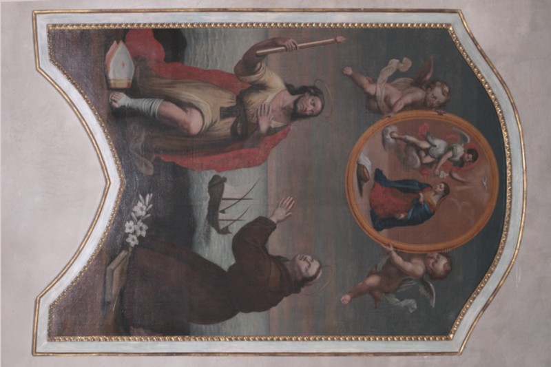 Ambito italiano sec. XVII, Sant'Antonio e Sant'Erasmo