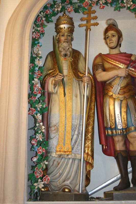 Bottega altoatesina sec. XX, Statua di San Fabiano Vescovo