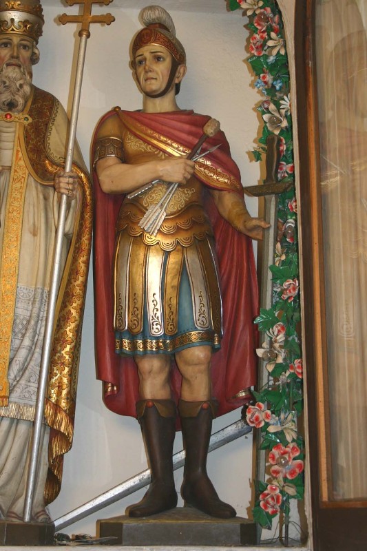 Bottega altoatesina sec. XX, Statua di San Sebastiano