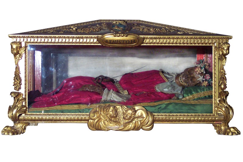 Bott. toscana sec. XVII, Reliquiario a urna di San Fausto