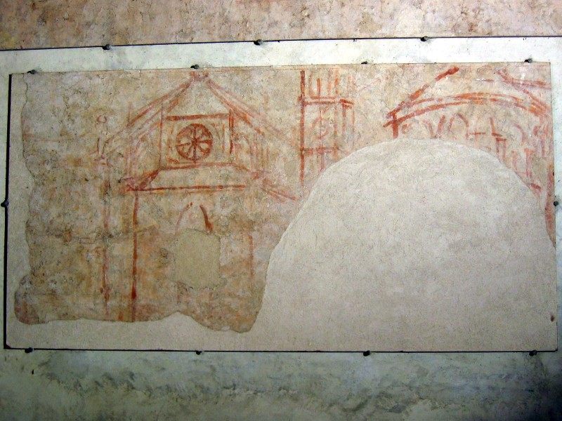 Lorenzetti A. sec. XIV, Sinopia del viaggio di San Galgano a Roma 2/2