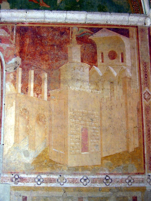 Lorenzetti A. sec. XIV, Il viaggio di San Galgano a Roma