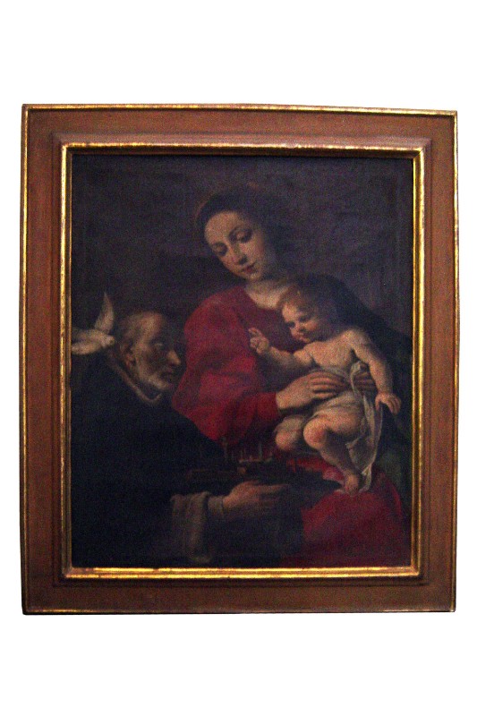 Bott. senese sec. XVII, Madonna con Gesù Bambino e il Beato Sansedoni
