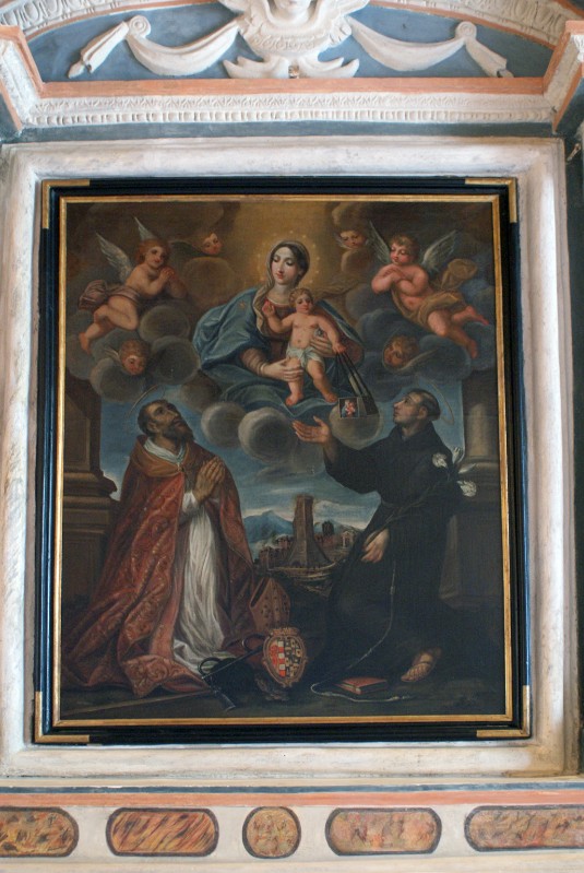 Bott. senese (1721), Madonna del Carmelo e Santi