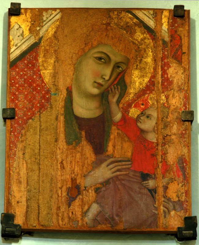 Maestro di San Torpé sec. XIV, Madonna con Gesù Bambino