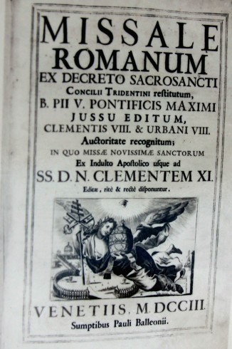 Ambito veneziano (1703), Messale