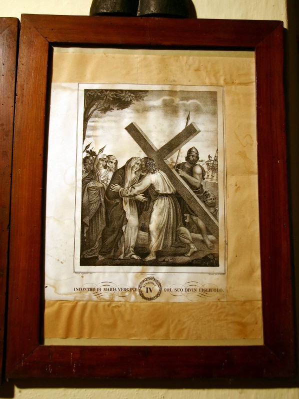 Seghesio F. sec. XIX, Gesù Cristo incontra la Madonna e le pie donne