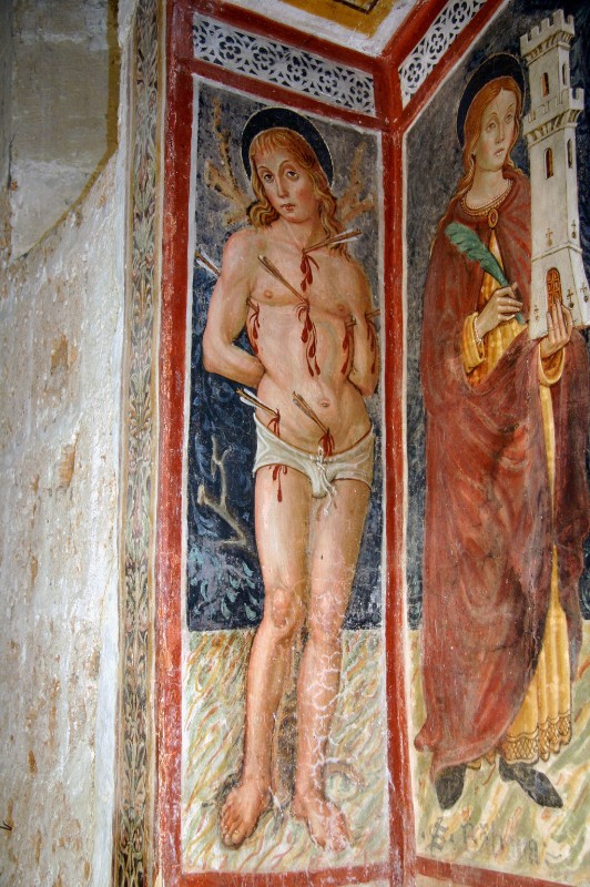Ambito senese (1518), San Sebastiano