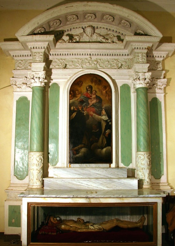 Bott. toscana sec. XVII, Altare della Madonna del rosario