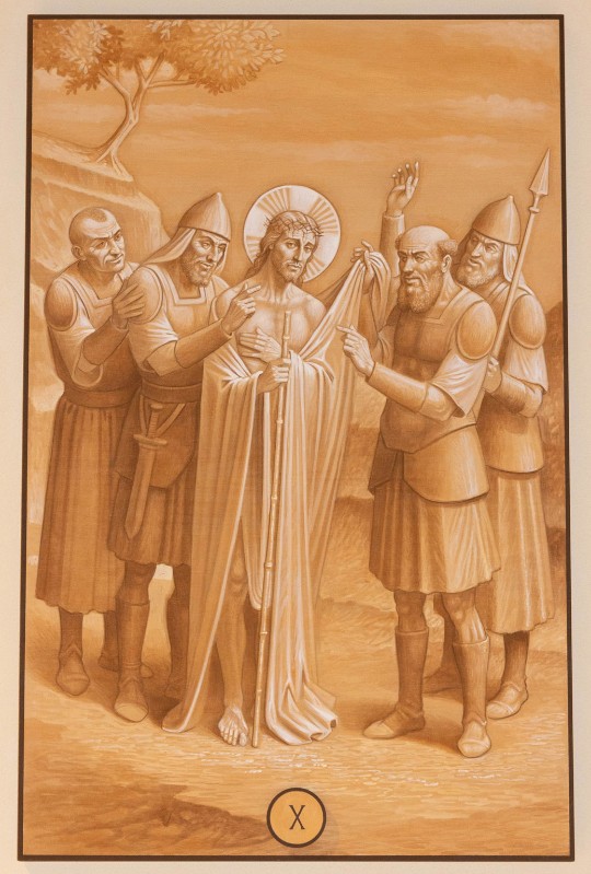 Casentini P. (2019), Dipinto di Gesù spogliato e abbeverato di fiele