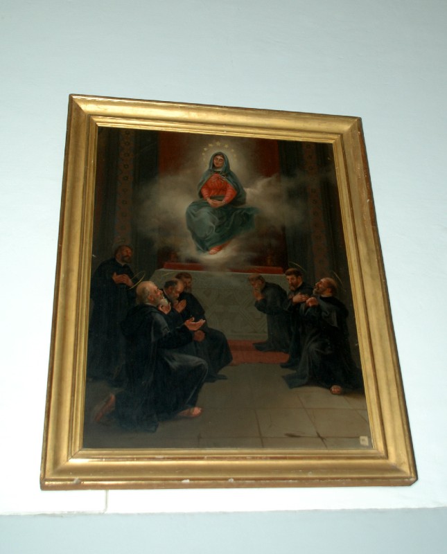 Artigianato laziale sec. XX, Cornice del dipinto con i sette padri fondatori