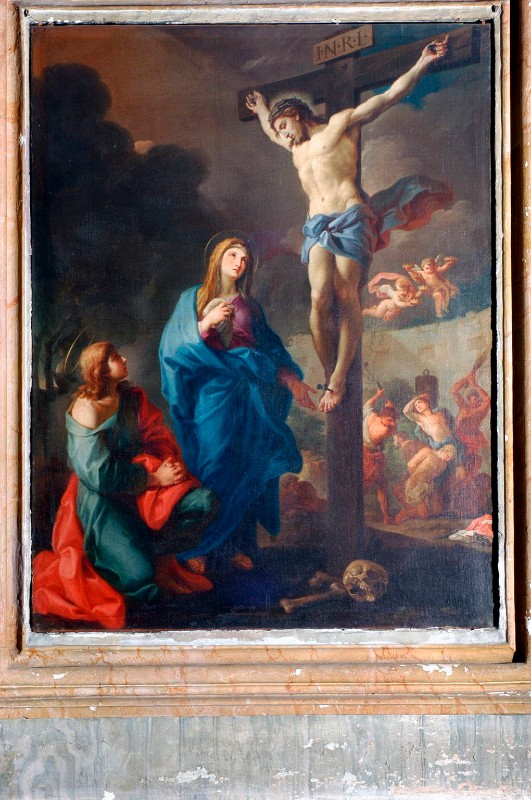 Scuola romana sec. XVIII, Crocifissione di Gesù Cristo