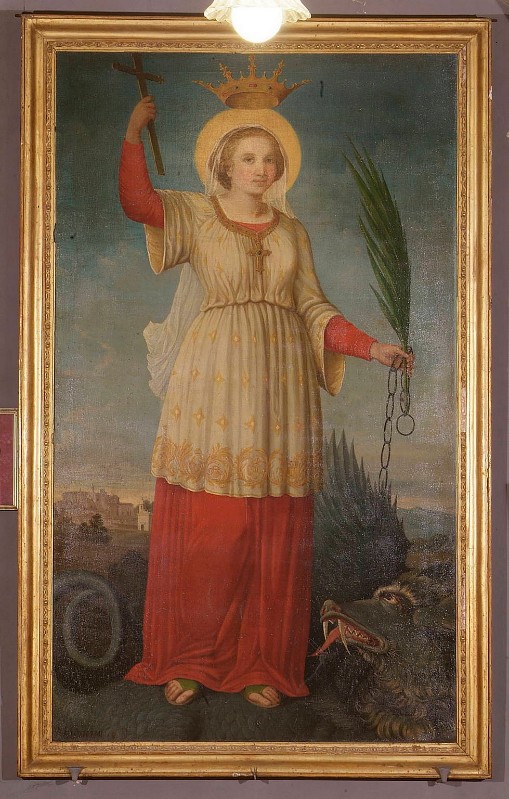 Villelmi E. (1831), Dipinto con Santa Margherita