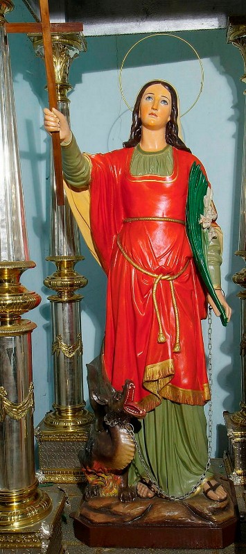 Bott. laziale sec. XX, Statua Santa Margherita