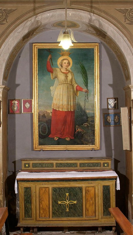 Bott. laziale seconda metà sec. XIX, Altare di Santa Margherita