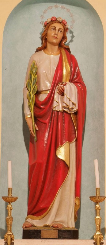 Stuflesser G. (1971), Statua di Santa Lucia