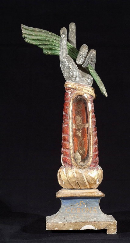 Bott. laziale sec. XIX, Reliquiario a braccio di Santa Corona
