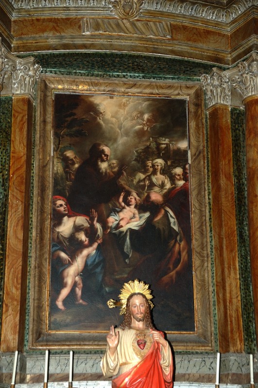 Ambito laziale (1712), Dipinto con San Francesco di Paola