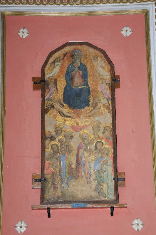 Ambito toscano sec. XV, Dipinto con l'Assunzione della Madonna