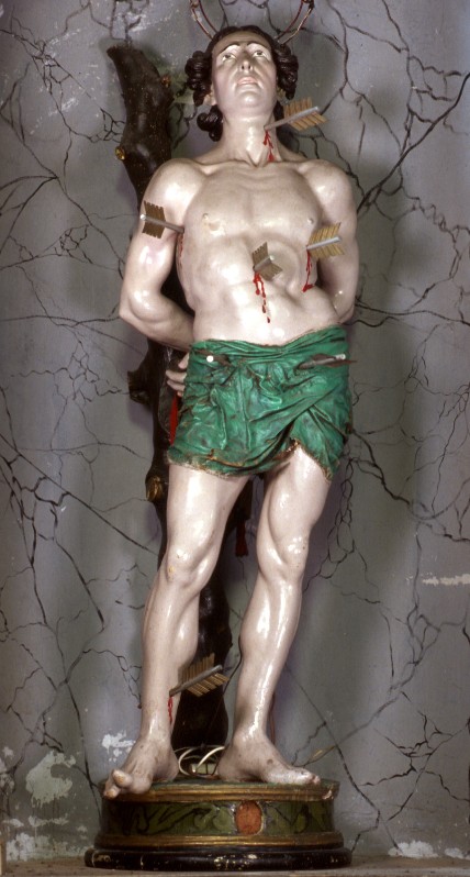 Ambito romano sec. XVII, Statua di San Sebastiano