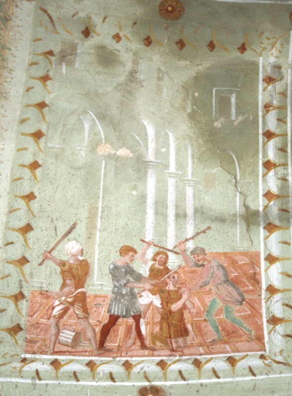 Ambito romano sec. XVII, San Sebastiano bastonato