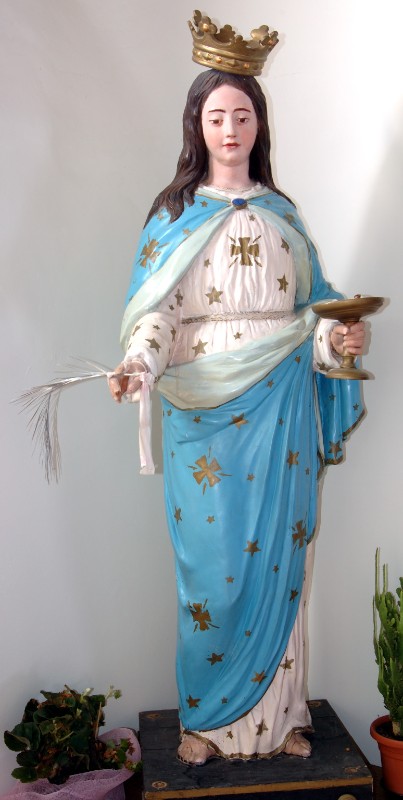 Bott. dell'Italia centrale sec. XIX, Statua di Santa Lucia con corona