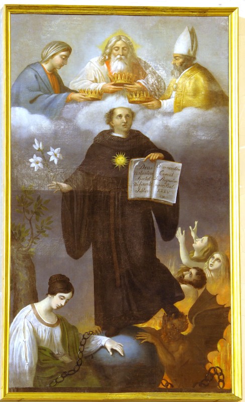 Ambito romano (1836), San Nicola da Tolentino in gloria