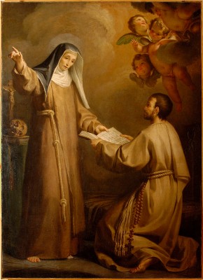 Corvi D. (1790-1800), Beata Giacinta Marescotti e Francesco Pacini convertito