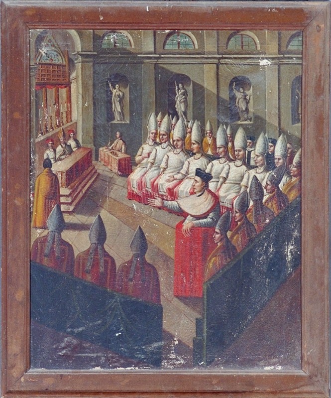 Bottega italiana sec. XVII, Concilio di Trento