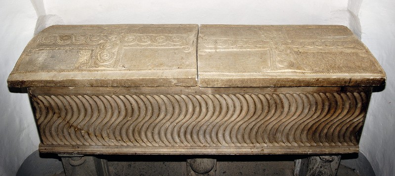 Ambito laziale sec. IV, Coperchio di sarcofago