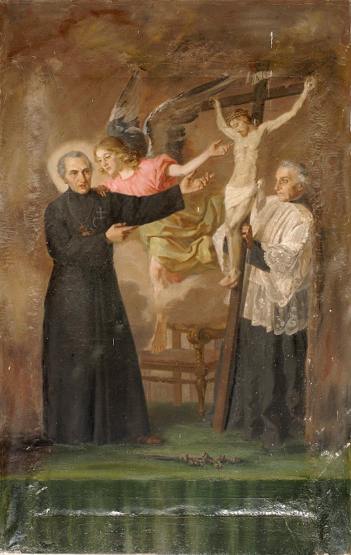 Bottega italiana sec. XIX, Dipinto con San Paolo della Croce