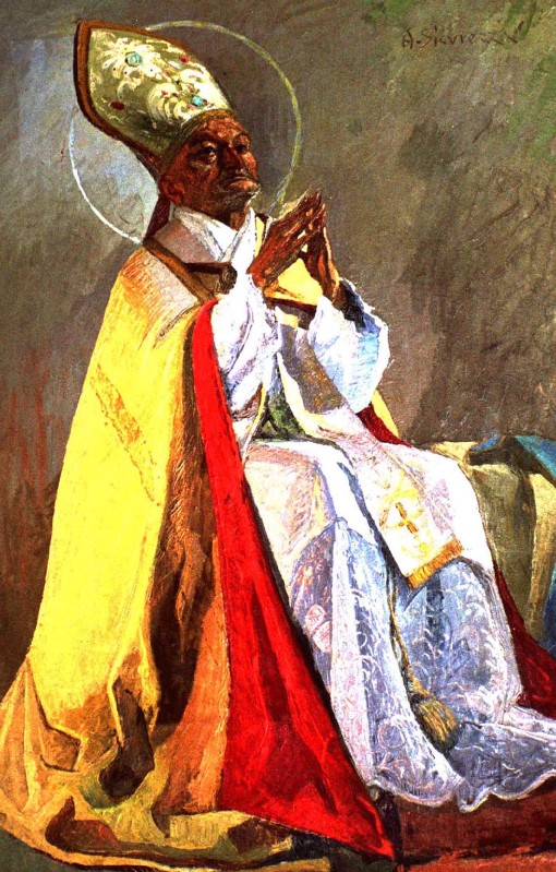 Sicurezza A. (1965), Dipinto con San Probo Vescovo