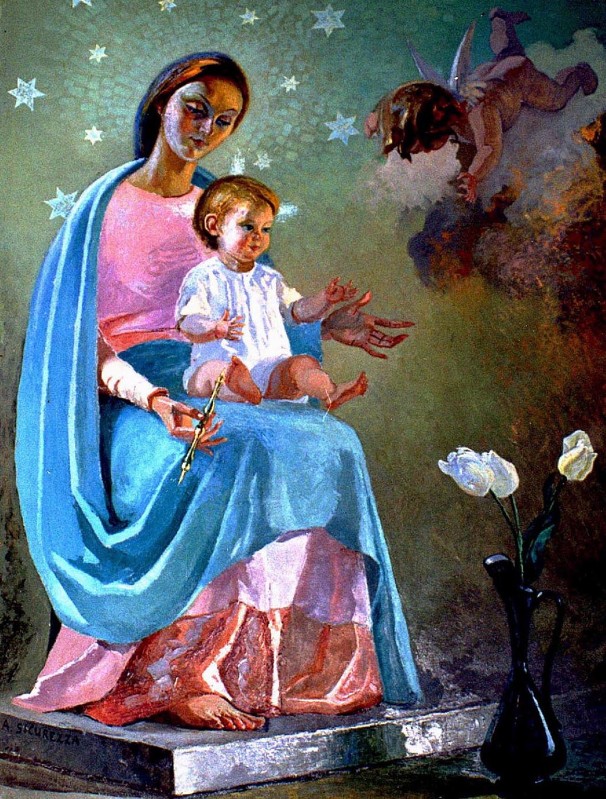 Sicurezza A. (1959), Dipinto con Madonna e Gesù Bambino